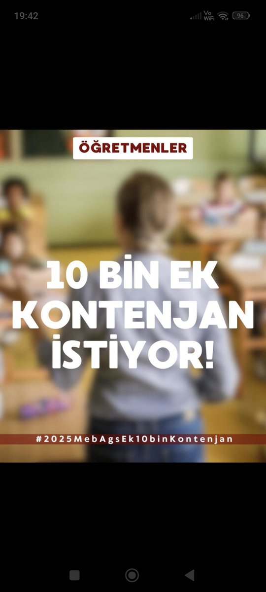 #2025MebAgsEk10binKontenjan
Tarihin en az kontenjan sayısını hak etmiyoruz, ilk kez yapılmış bir sınav çok emek verdik bunun görülmesini istiyoruz 🙏🏻
<a href="/Yusuf__Tekin/">Yusuf Tekin</a> <a href="/RTErdogan/">Recep Tayyip Erdoğan</a>
