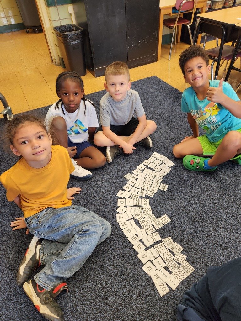 Second graders at Colerain Elementary are already working collaboratively in groups reviewing their math skills!