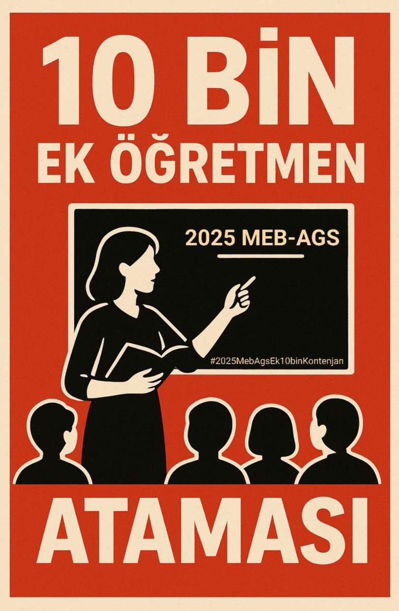 Biz öğretmenler emek verdik mesleğimize hazırız bu sene 20 bin alım ile atanmak istiyoruz. 
#2025MebAgsEk10binKontenjan 
<a href="/Yusuf__Tekin/">Yusuf Tekin</a> <a href="/tcmeb/">Millî Eğitim Bakanlığı</a> <a href="/RTErdogan/">Recep Tayyip Erdoğan</a>