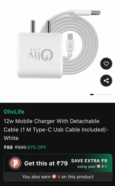 TechyBoostDeals's tweet photo. ⚡ Steal Deal Alert! ⚡
OlivLife 12W Mobile Charger + 1M Type-C Cable ⚡
Just ₹88 on Pop UPI App (MRP ₹699) 😱
👉 Use points & grab it at ₹79 🎉
🔥 Flat 87% OFF – Don’t miss this!
🔗 App Link: https://t.co/1jBIvylrTi
#Deals #TechLoot #ShoppingAlert https://t.co/pNzSWlB84o