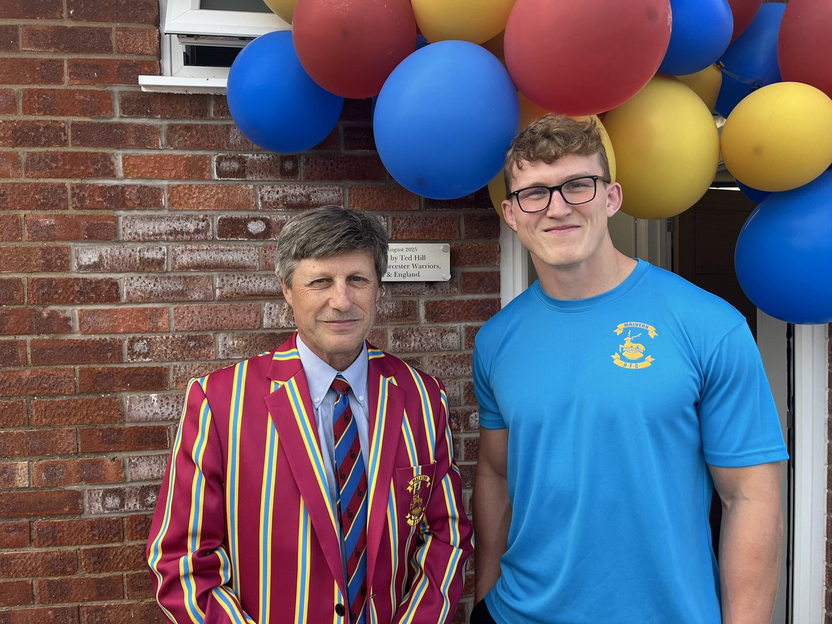 Former <a href="/WorcsWarriors/">Worcester Warriors</a> player Ted Hill returns to open new facilities at his first club <a href="/MalvernRugby/">Malvern RFC 🏉</a>