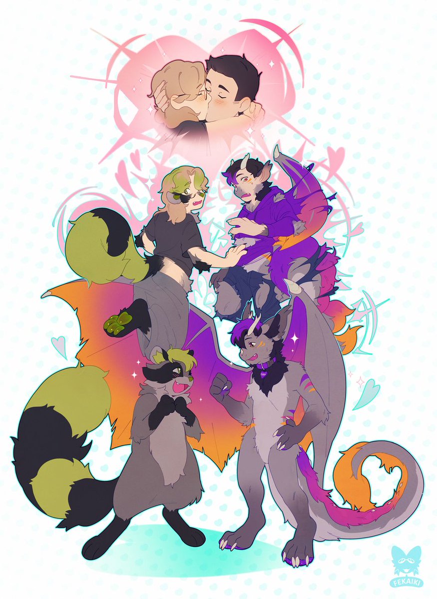 Magic Kiss 👩‍❤️‍💋‍🧑🌠
#TFEveryday #Transfur