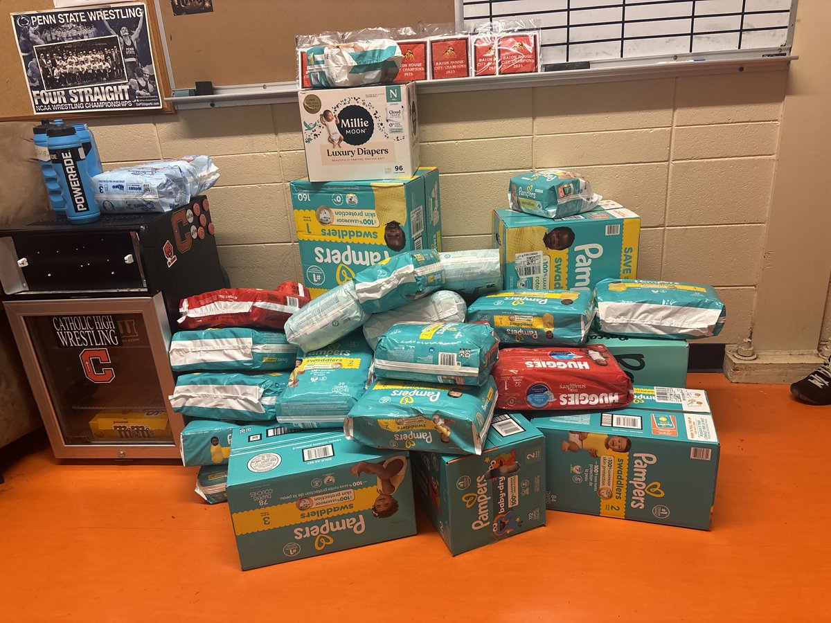 What do you ask the team to do when one of the coaches is having their first child? 

Diaper Day!