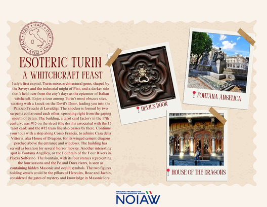 Dive into mystery with a tour of the most esoteric spots in Turin.

#venerdivibes