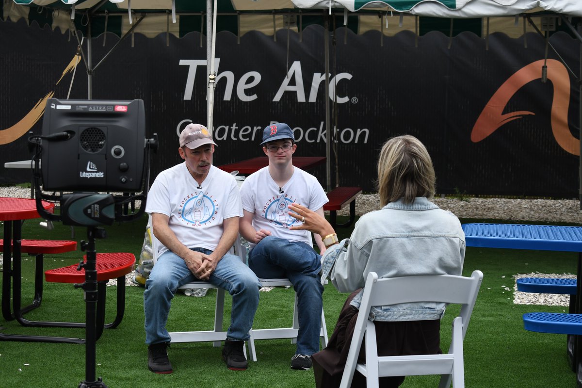We were honored to welcome WCVB’s <a href="/ErikaTarantal/">Erika Tarantal</a>   as she interviewed Riley Miller, founder of Rocket Riley’s Redemption Project. 🚀 Riley turns cans into community impact by supporting local nonprofits, including The Arc. Thank you Erika! 💙 His story airs soon! T