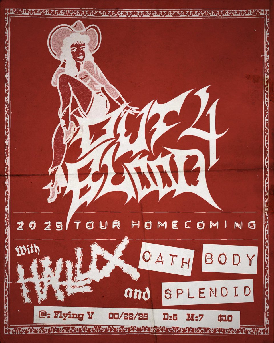 Last minute hometown show tonight to wrap up tour. 🫡