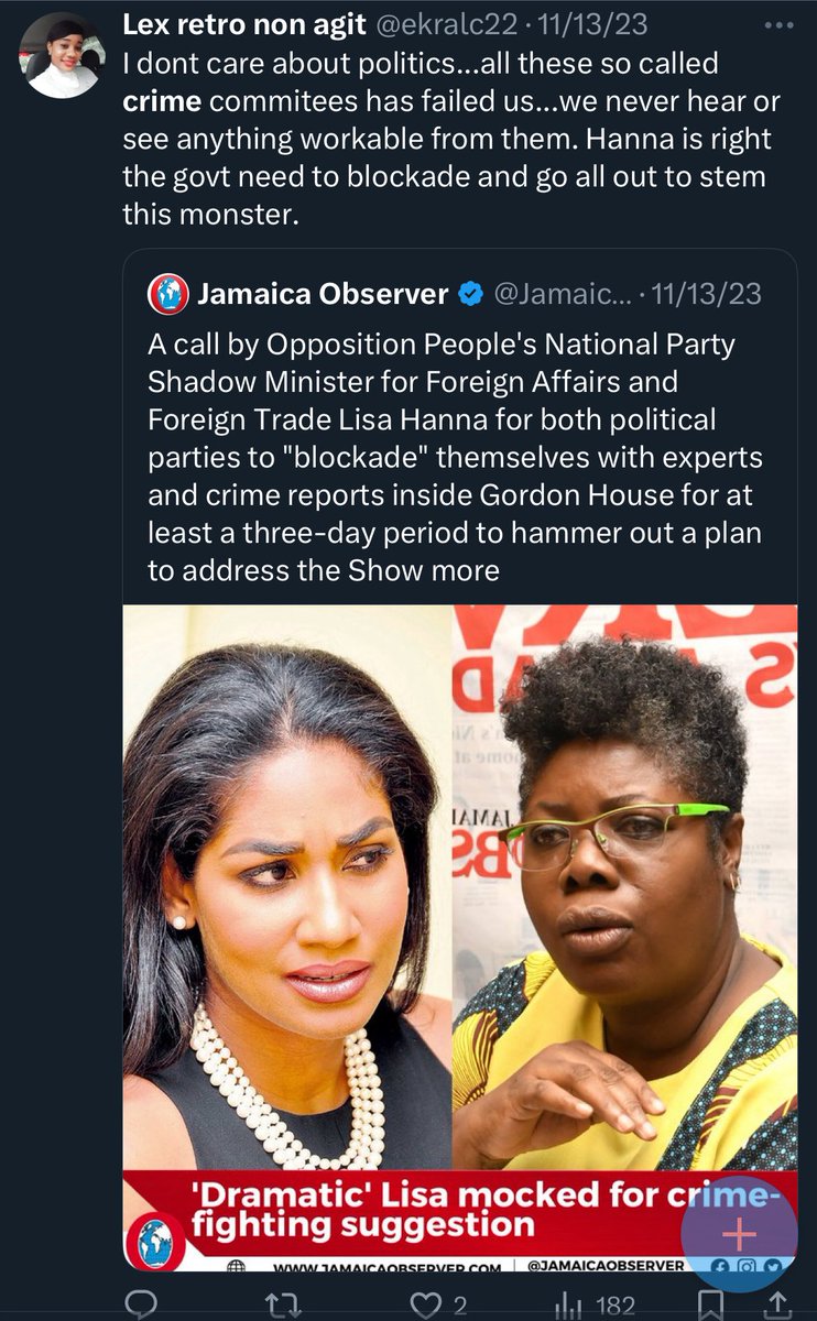<a href="/ekralc22/">Lex retro non agit</a> R u suggesting the JCF is lying? Did u knw crime has declined for the last 2 yrs? Weren't u the one running up &amp; down a few yrs ago tlkn abt “crime plan”? Uno mus stp it enuh. Bcuz it’s not ur party that did it, u r not plz. U did the same thing in the 2020 election.