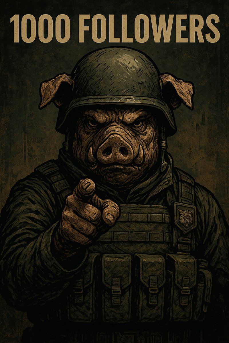 WarPiggsToken's tweet photo. 🎯 MISSION OBJECTIVE: 1000 FOLLOWERS

$WPIGG

@WarPiggsToken #Binance #Tothemoon #memecoin1000x https://t.co/plYujnyQdA