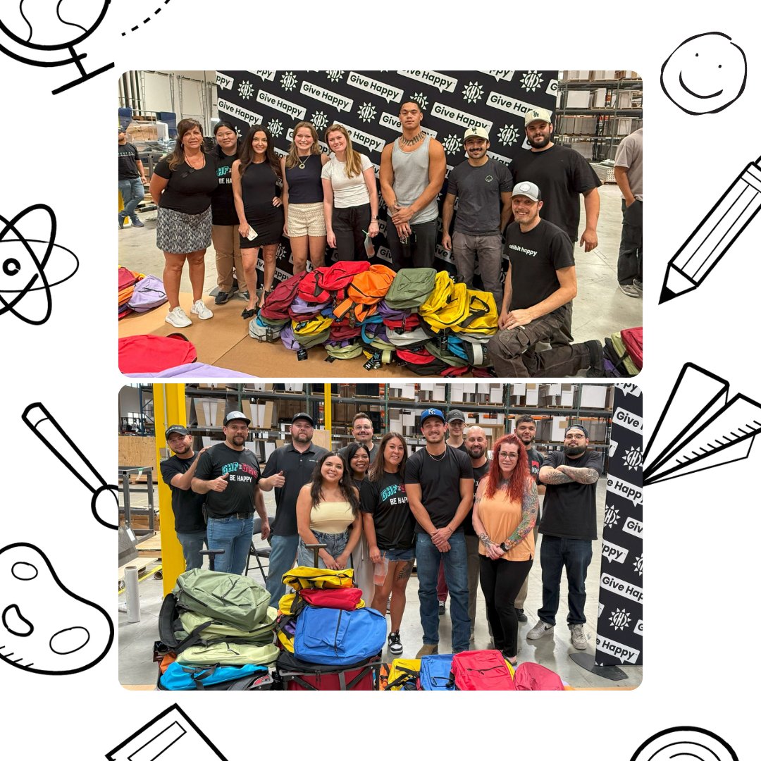 The school year is officially underway, and we want to shout out again our incredible Steelheaders and Give Happy Committee for packing and delivering 300 backpacks filled with school supplies to local Title I schools🎒✨