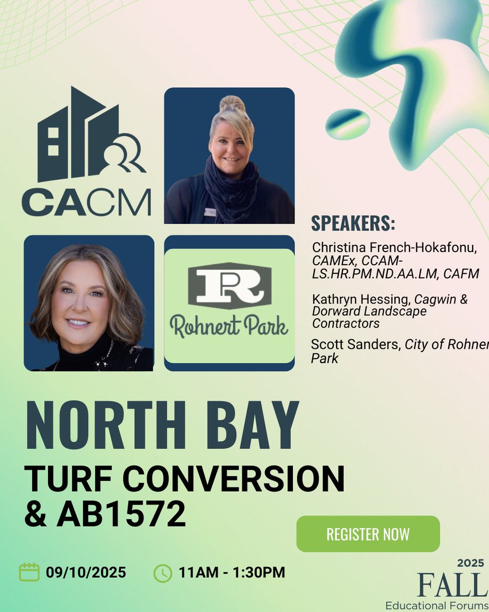🌟 North Bay, your  #FallForum is almost here! Join us on Sept. 10 at 11AM for a session focused on region-specific challenges and solutions that impact your communities most. 

🎓  Earn 3 CEUs while connecting with peers and industry experts.
🔗ow.ly/wA0A50WJXoO

#CACM