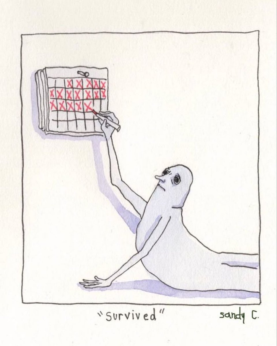 There is no gold medal for grieving well. If all you did was breathe today, we’re proud of you.

Credit: artist Sandy C. If you know her @, please let us know so we can tag her.