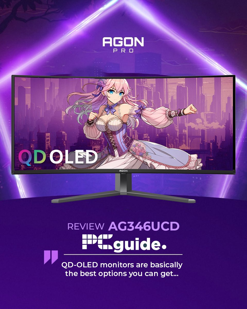 When the reviews say “the best option you can get”… you know it’s game time. 🎮🔥
Meet the AGON PRO AG346UCD QD-OLED.