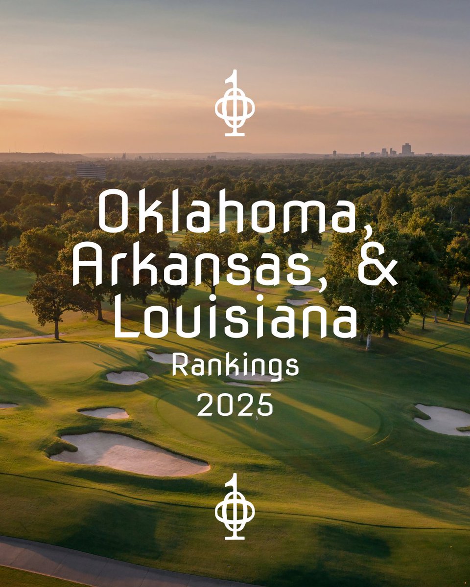 top100golf's tweet image. From the rolling fairways of Oklahoma to the hidden gems of Arkansas and the Southern charm of Louisiana, we’ve ranked the very best courses these states have to offer.

⛳ Which course tops your list?

#Top100Golf #GolfRankings #OklahomaGolf #ArkansasGolf #LouisianaGolf