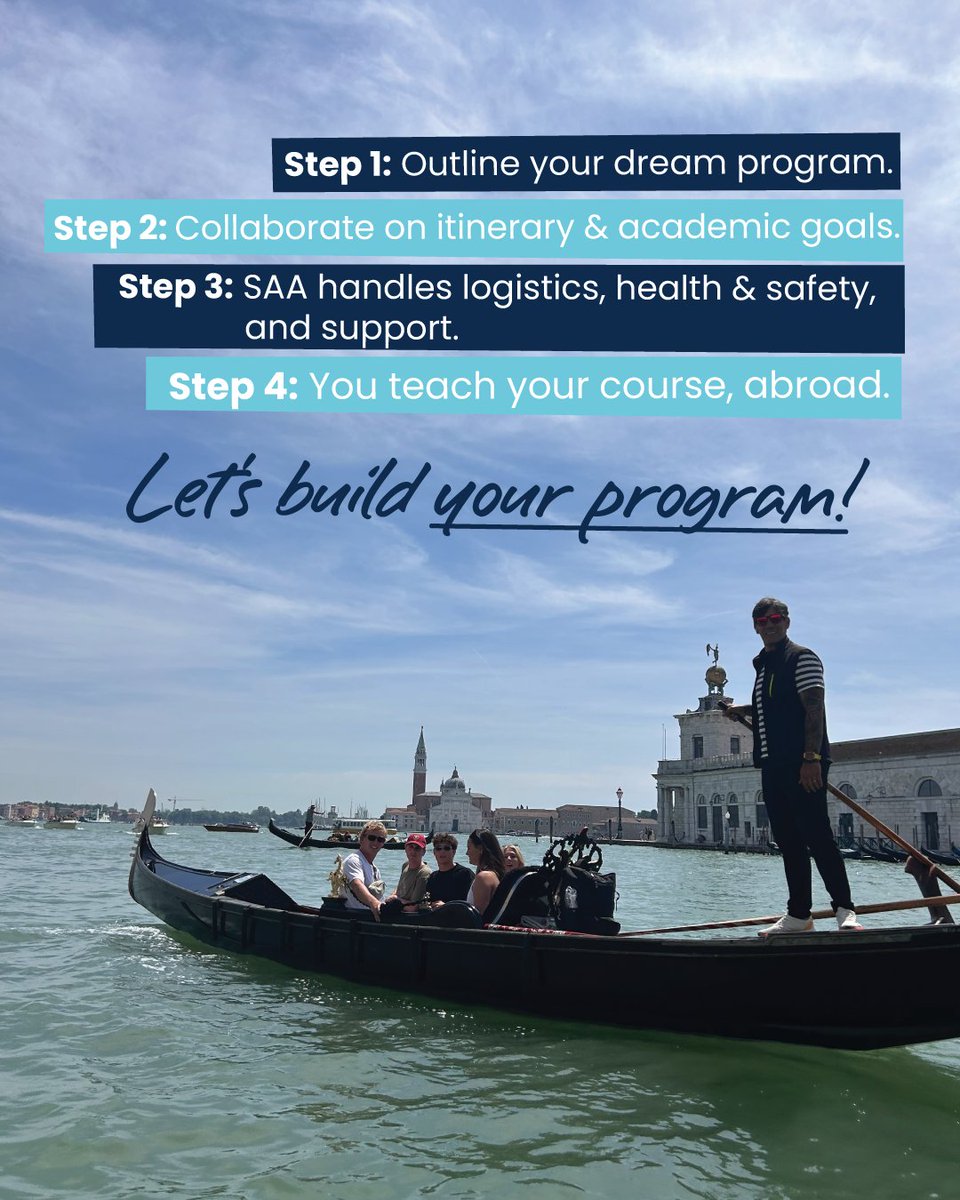 studyabroadasoc's tweet photo. Your study abroad journey starts with an idea and we help make it real. 🌎✈️

Let's build your program!
https://t.co/iaEZdYIlak

#studyabroadassociation #facultyledprograms #studyabroad #usa https://t.co/dQWVzPnRu0