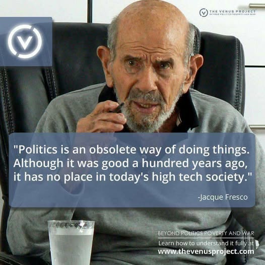 NowRbe's tweet photo. #jacquefresco #politics #politicssucks #anachronism #outofdate #oldfashioned #inappropriate #hightech #21stcentury https://t.co/pCq16xoxSA
