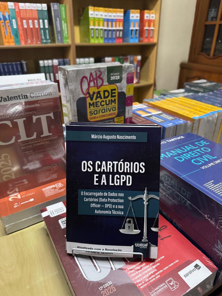 LIVDEDIREITO's tweet image. OS CARTÓRIOS E A LGPD
livrariadedireito.com.br/loja/produto.p…  

#lgpd #cartórios #direitonotarial #direitoregistral #proteçãodedados #dpo #encarregadodedados #leigeraldeproteçãodedados #direitodigital #livrariadedireito #direito #advocacia #revoluçãodigital #segurançadedados