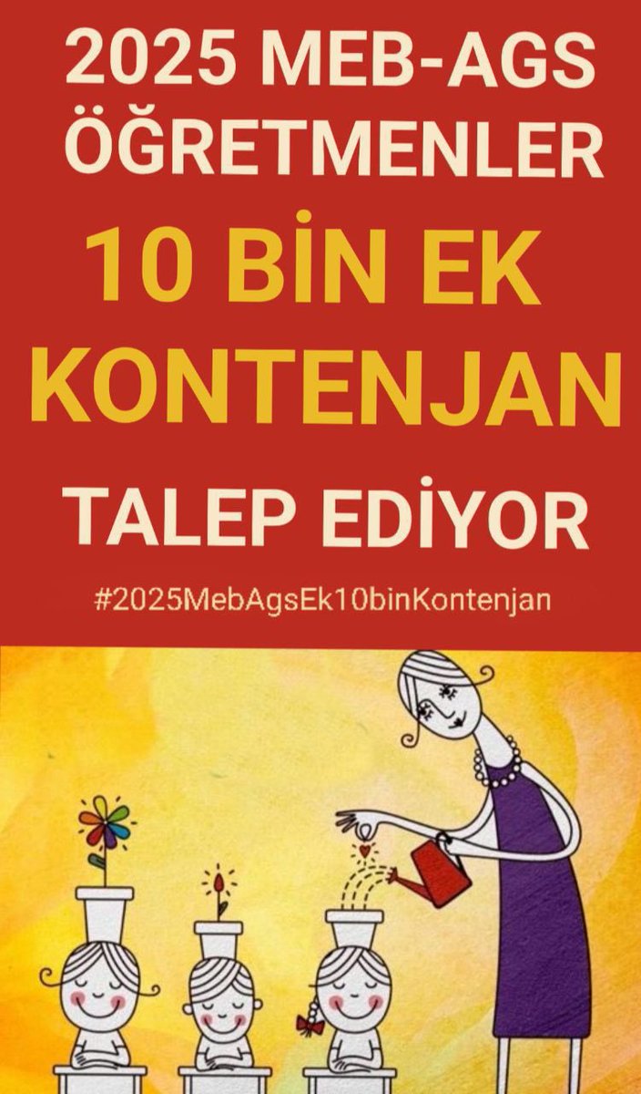 Biz artık mağdur değil sınıflarda yerimizi almak istiyoruz.
 <a href="/Yusuf__Tekin/">Yusuf Tekin</a> 
#2025MebAgsEk10binKontenjan 
<a href="/tcmeb/">Millî Eğitim Bakanlığı</a>