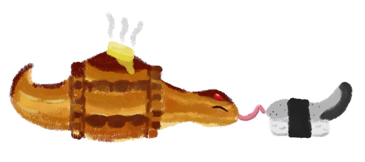 sniyothecringe's tweet photo. a shared meal to honor the new found peace between the bun empire and the snek kingdom
#Jorunnart #Scribblenoko https://t.co/ocjlbuZX8d