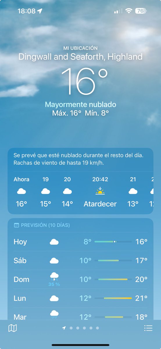 No está mal esta temperatura para un 22 de agosto, amics.