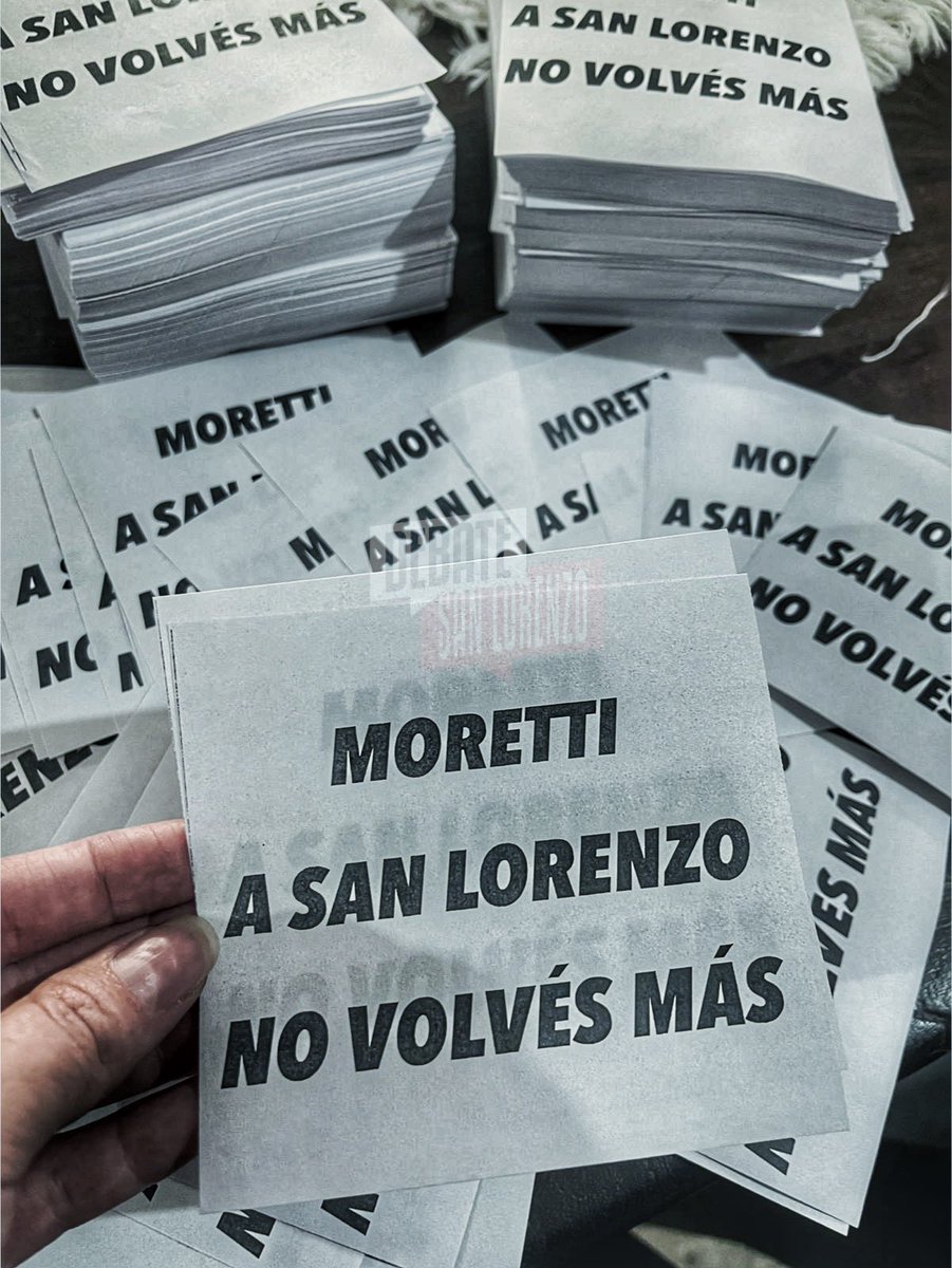 🗣️ "#MORETTI A #SANLORENZO NO VOLVÉS MÁS"

🚨 Se espera MUCHA gente esta tarde en Av. la Plata.