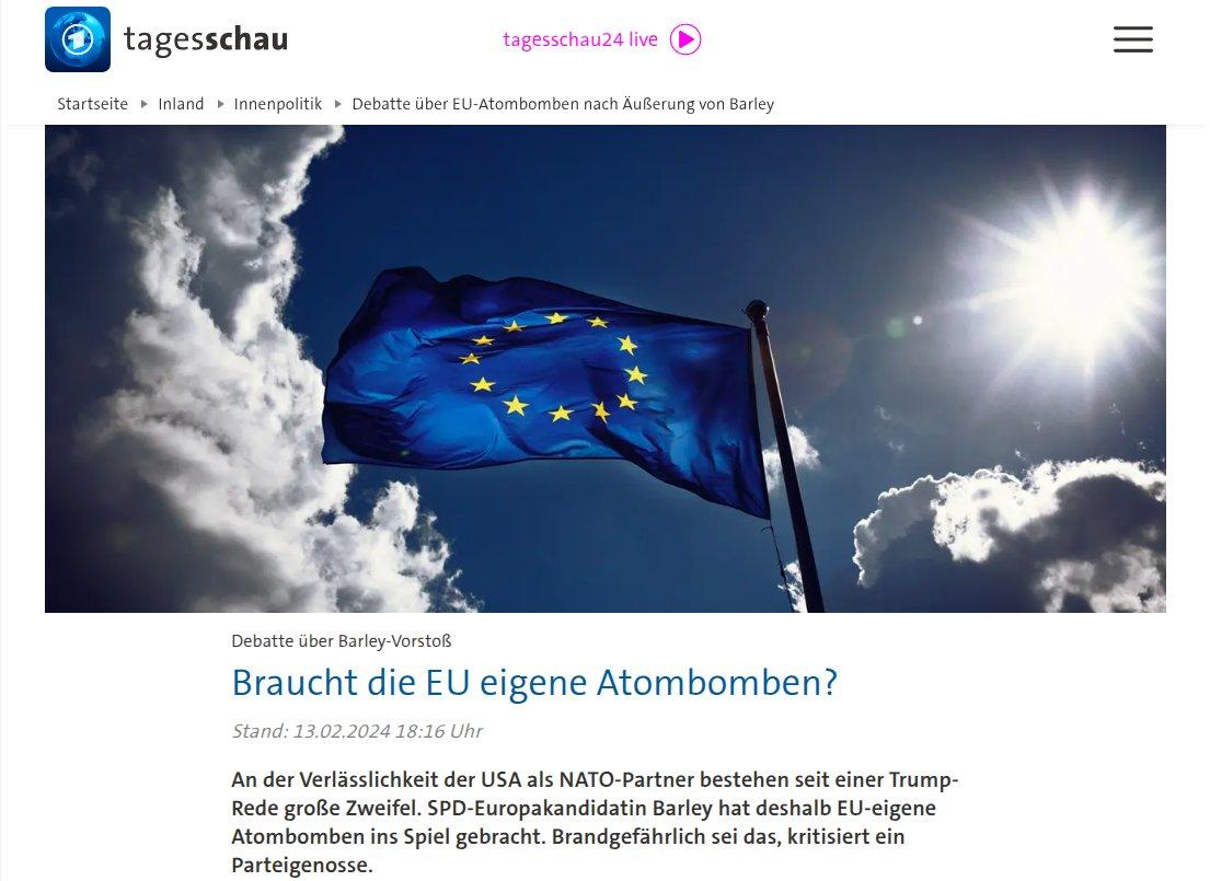 Atombomben sind keine Verteidigungswaffeln ❗