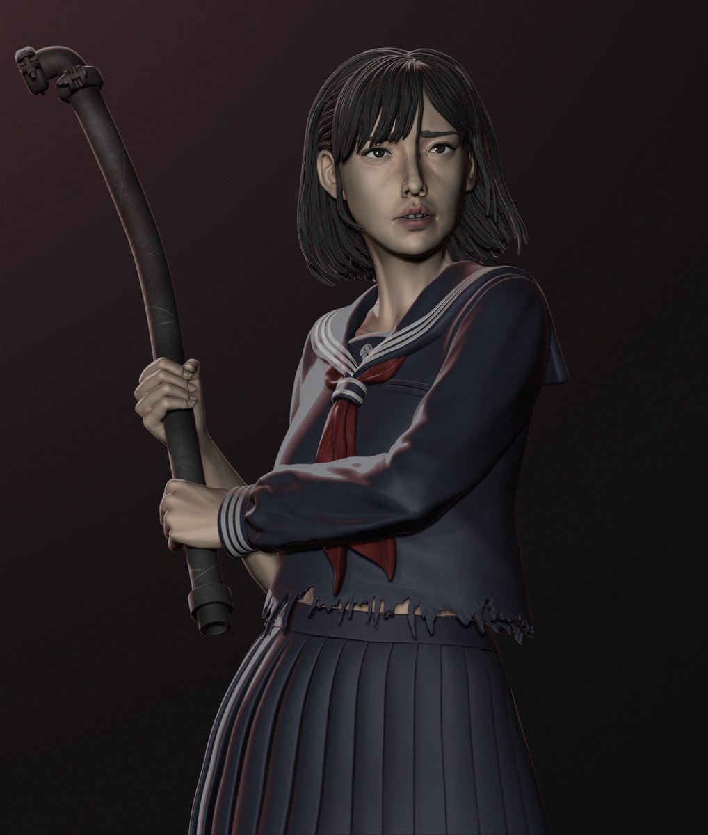 Ginger_LvA's tweet photo. Hinako from SIlent Hill f 
3D printable figure

#silenthillf #silenthill #cgart #zbrush #3dart #3dartist https://t.co/zD3TtQL1WS