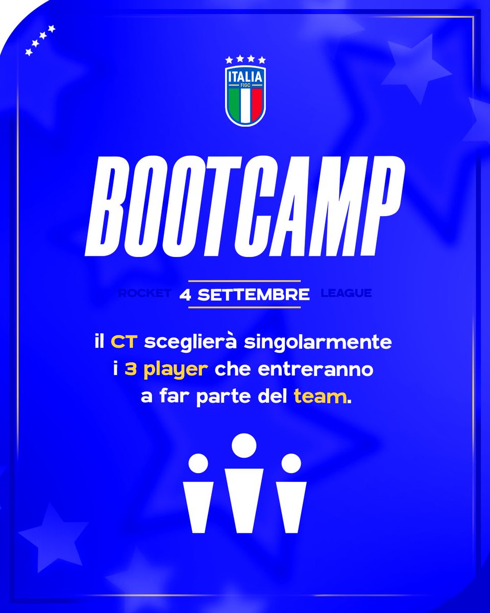 eNazionaleFIGC's tweet image. La eNazionale chiama 🫵🇮🇹

➡️ Scopri come partecipare ai Qualifiers online di Rocket League e iscriviti al link:
battlefy.com/pg-esports/ena…

#eNazionale #Azzurri #rocketleague