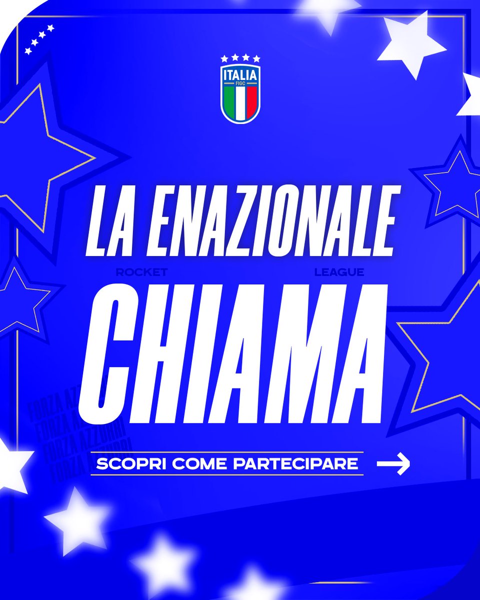 eNazionaleFIGC's tweet image. La eNazionale chiama 🫵🇮🇹

➡️ Scopri come partecipare ai Qualifiers online di Rocket League e iscriviti al link:
battlefy.com/pg-esports/ena…

#eNazionale #Azzurri #rocketleague