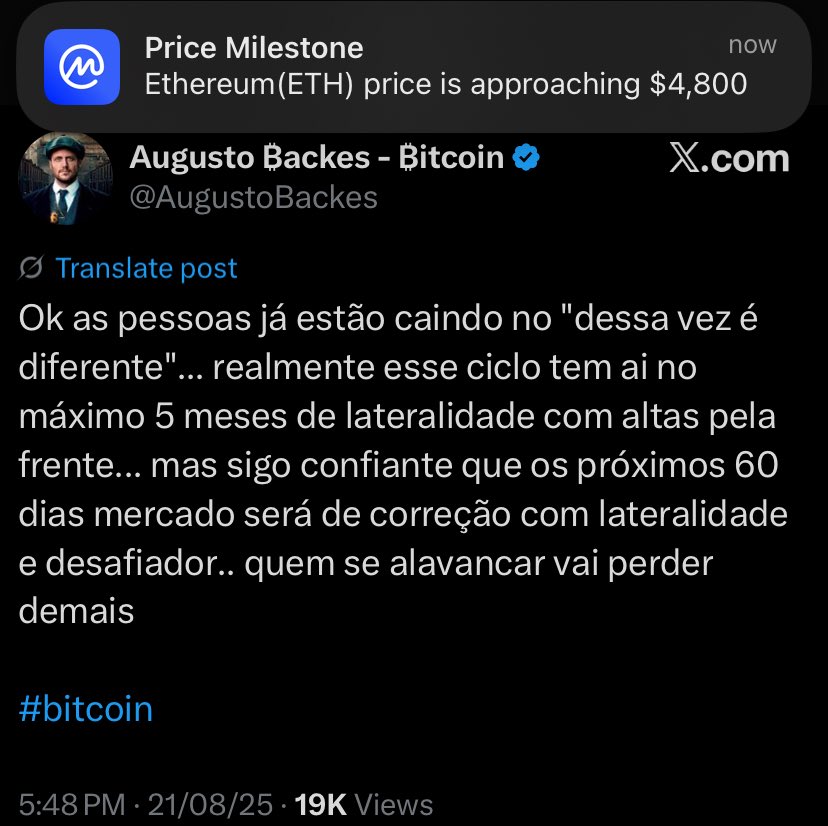 Galera eu não falo de ninguém, mas eh impressionante o quanto o mercado não gosta do Augusto e sempre vai ao contrário dele