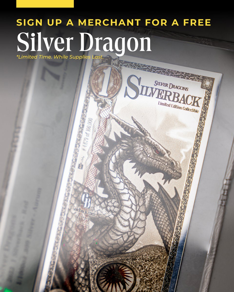 The LER program is expanding! ✨

You no longer have to live in a Goldback state to be rewarded for signing up new merchants.

Now, when a business signs up in a non-Goldback state, both the business and the referrer will get a free graded Red Silver Dragon! (While supplies