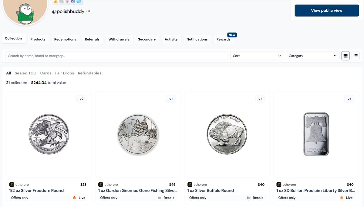 I'm obsessed with buying silver on <a href="/dyli_io/">DYLI</a>!!!

The gnome coin is by far my favorite : )
