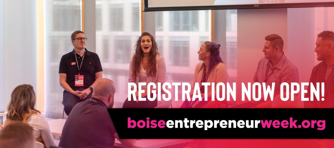 Registrations for 2025 Boise Entrepreneur Week are now open.

Boise Entrepreneur Week will take place September 29 - October 3, 2025 and is Idaho's largest entrepreneurial event.

Learn more: boiseentrepreneurweek.org/?__hstc=236728…
