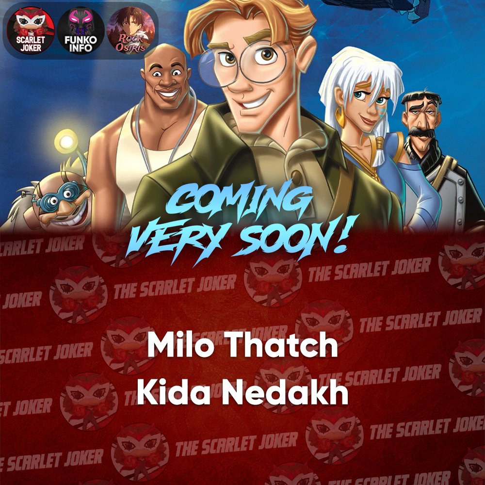 ScarletJokerTWT's tweet photo. Coming VERY Soon - Atlantis: The Lost Empire!
AS ALWAYS, THIS IS EARLY INFORMATION AND THINGS MAY CHANGE! NOTHING IS OFFICIAL UNTIL CONFIRMED!
#Funko #FunkoPop #Disney #Atlantis https://t.co/JbmFDw8tG4