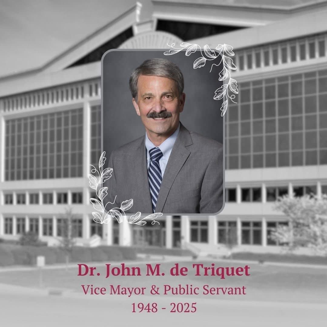 I’m so sad to learn the news of the passing this morning of my friend and supporter Chesapeake Vice Mayor John de Triquet. 

He and his wonderful wife Carole have been so kind and generous to Alonzo and me over the last year and I now see how they used the wisdom they accumulated