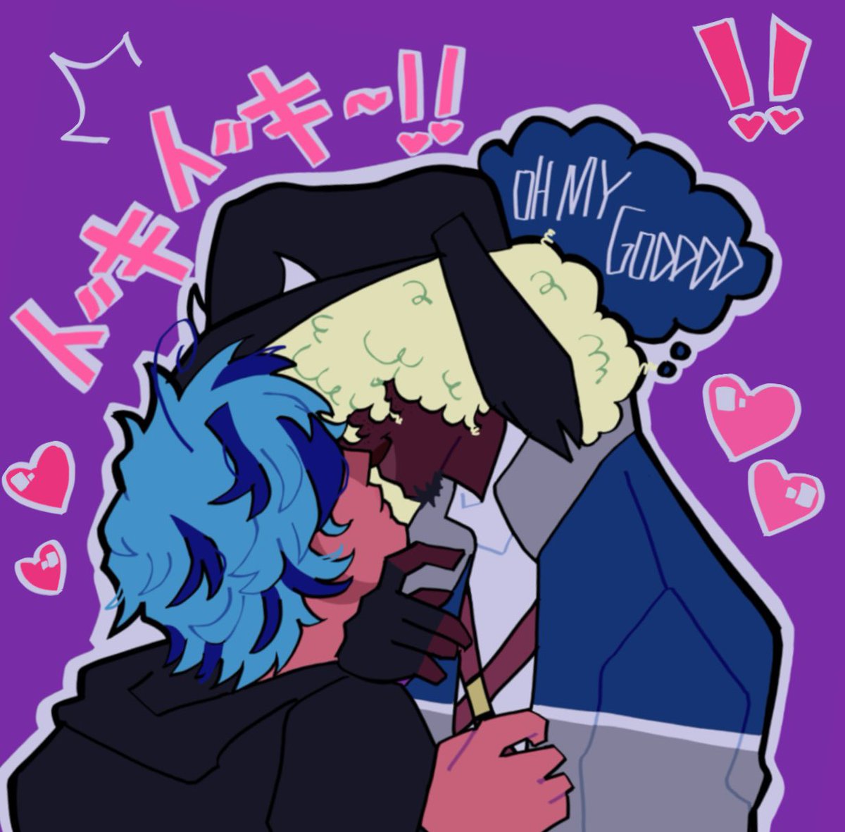 go my kawaii blindsided (da blue one belongs to @/forcasmylove) 

#artmoots #demonologysolutions