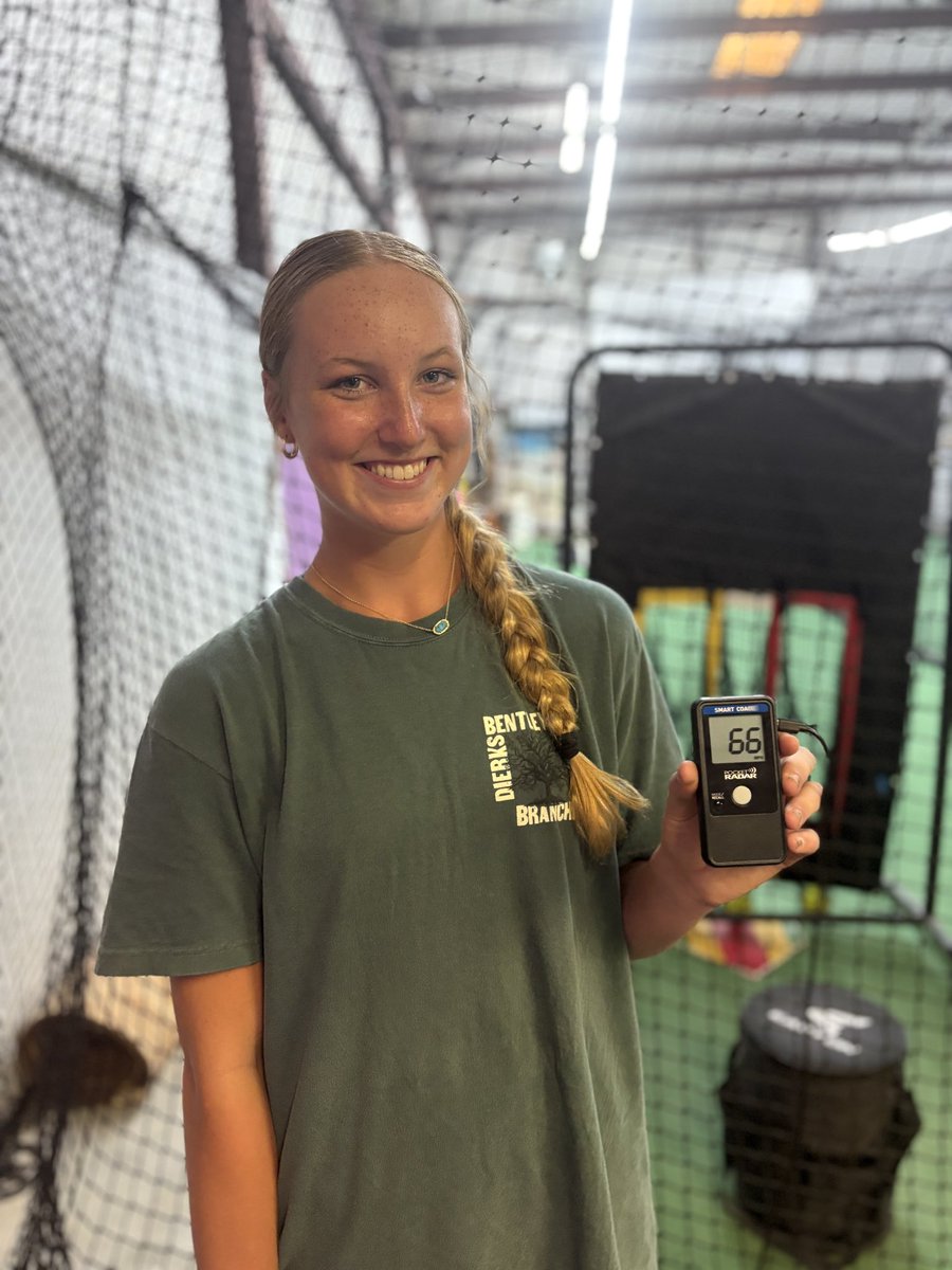 Got some work in with <a href="/KetarahB/">Ketarah Bergman</a> tuning up for camp this weekend! I hit my new PR TWICE of 66! I can’t wait for camp this weekend! 
<a href="/CharlotteSB/">Charlotte Softball</a> 
<a href="/UNCGSoftball/">UNCG Softball</a> <a href="/UNCWsoftball/">UNCW Softball</a> <a href="/AppStateSB/">App State Softball</a> <a href="/CatamountSB/">Western Carolina Softball</a> <a href="/Clift_coach/">Jim Clift</a>  <a href="/PfeifferSball/">PFEIFFER SOFTBALL</a> <a href="/paindawg45/">Gary Payne</a> <a href="/ElonSoftball/">Elon Softball</a> <a href="/john_shaner/">John Shaner</a> <a href="/nccpremier16/">NC Challengers Premier Renzi 16U</a>