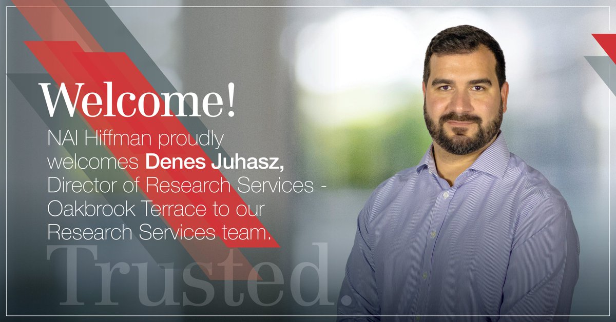 NAIHiffman's tweet photo. Hiffman gives a warm welcome to Denes Juhasz - our new Director of Research Services in Oakbrook Terrace, IL!

#Research #Trusted #WelcomeToTheTeam https://t.co/CQGLnjuGDw