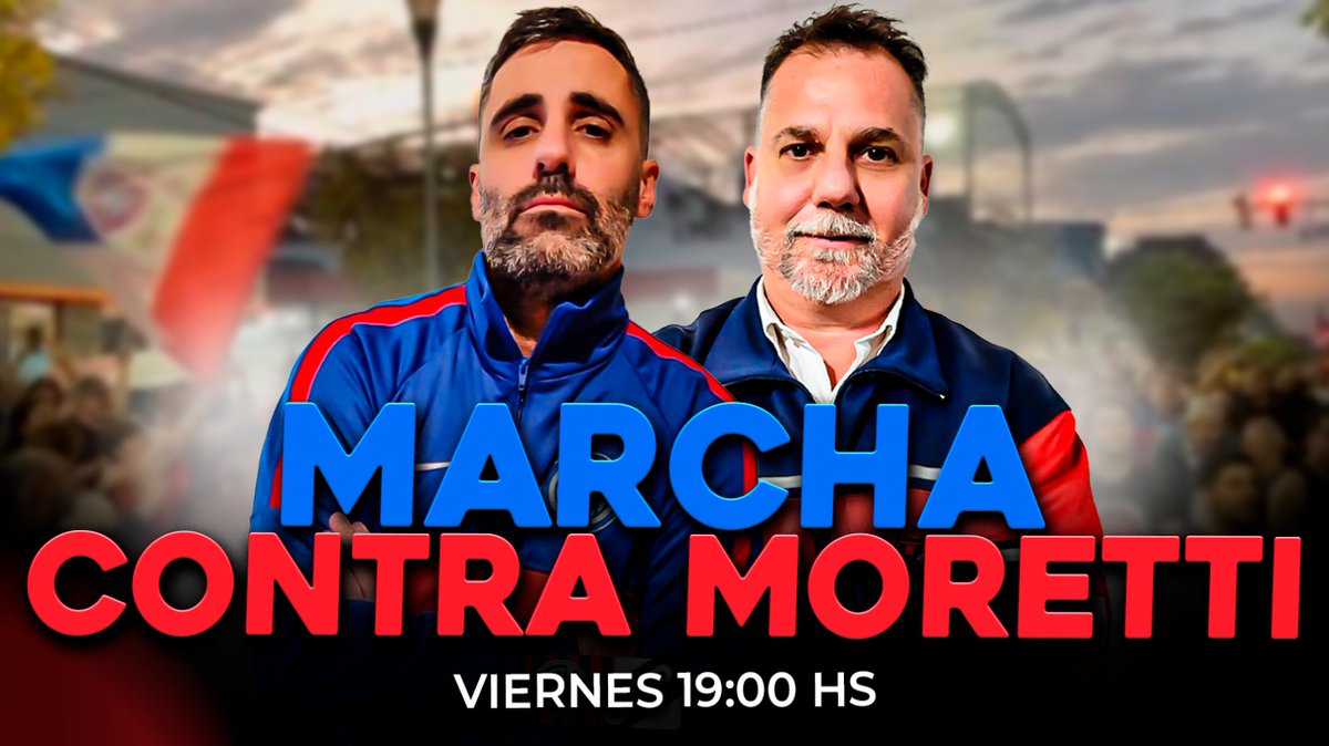 La gente de San Lorenzo se moviliza desde las 19 a Av La Plata para rechazar la vuelta de Moretti y pedir por nuevas elecciones. Estaremos en vivo con la cobertura con un Manija Azulgrana especial junto a <a href="/marianodlfuente/">Mariano de la Fuente</a> 
▶️youtube.com/watch?v=BCdULz…