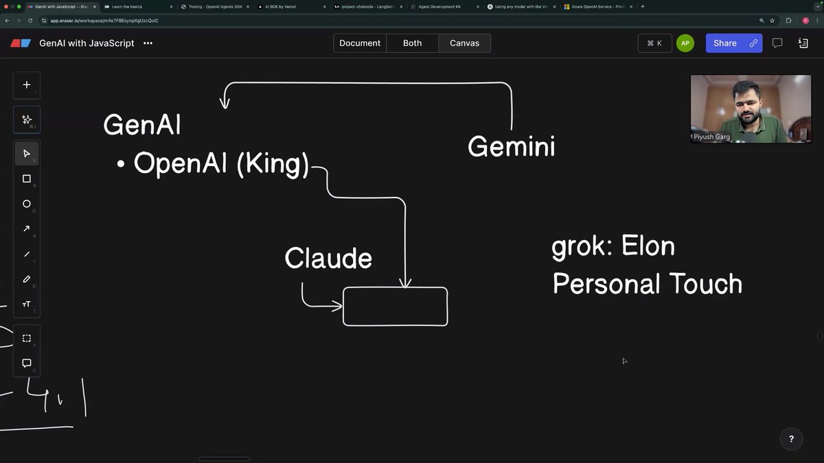 manojofficialmj's tweet image. Today’s Gen AI class was amazing! 🚀 Learned about LangGraph and Agentic SDK in JavaScript. Big thanks to my mentors @Hiteshdotcom , @piyushgarg_dev, and @ChaiCodeHQ
#GENAI #CHAIAURCODE