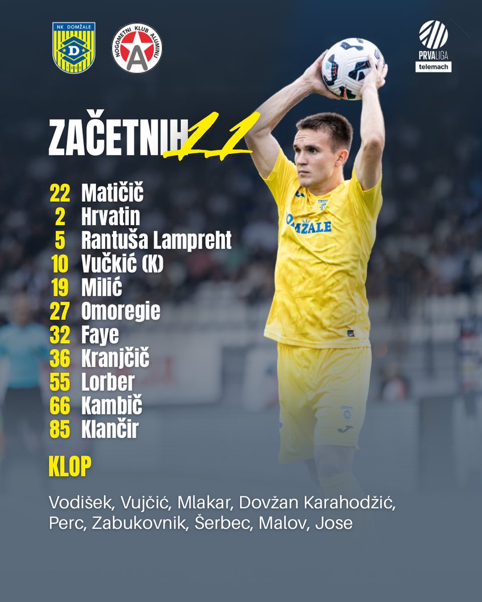 Začetnih 1️⃣1️⃣ proti Aluminiju.

#rumenadruzina