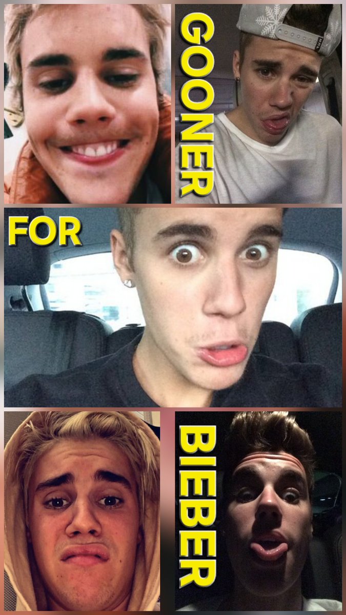 Justin is mocking you with your own goon faces.