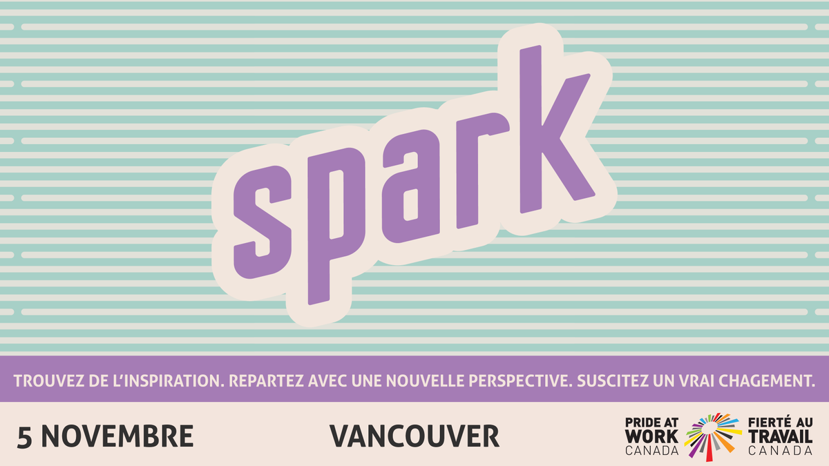 ✨SPARK arrive à Vancouver ! Rejoignez-nous pour un événement inspirant le 5 novembre 2025. Le thème de cette année, « Valoriser les talents des personnes nouvellement arrivées et migrantes 2SLGBTQIA+ »
➡️ En savoir plus : prideatwork.ca/fr/event/spark…