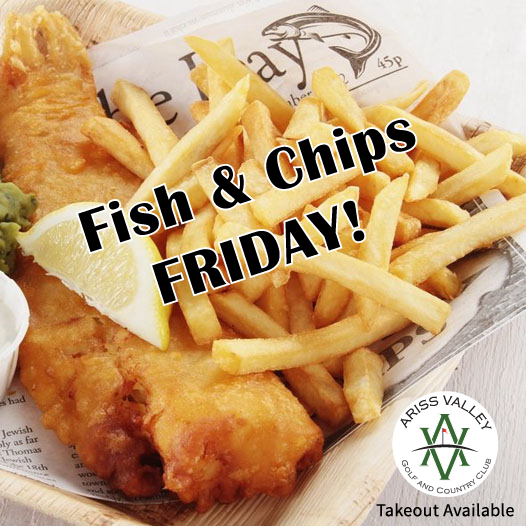 Fridays are for Fish 'n Chips! 🐟🍟🍽️

Let us start your weekend off on the right note.

Dine in or Takeout
Available from 12pm-7:30pm

Call ahead for takeout orders
519-824-1551 x 3

#arissvalleygolf #Fishnchips #Fridays #weekend