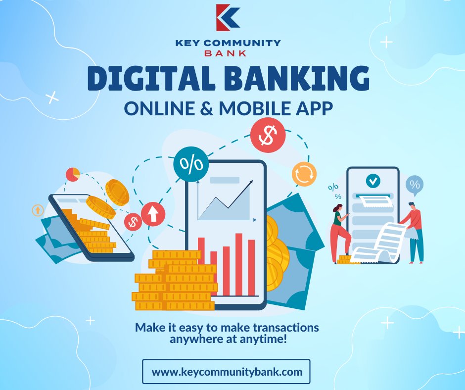 KeyCommunityIGH's tweet image. ✨ Skip the trip—bank on the go!

With the Key Community Bank mobile app, you can:
📲 Deposit checks instantly
💸 Transfer funds with ease
✅ Manage your accounts anytime, anywhere

Download the app today and put banking at your fingertips!

#KeyCommunityBank #MobileBanking