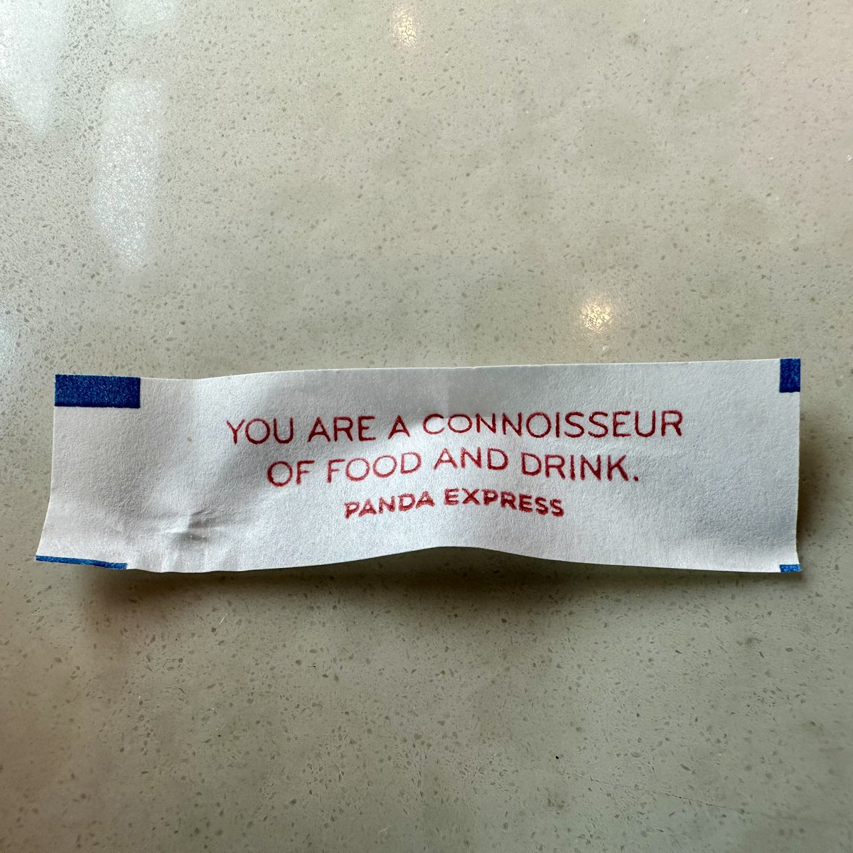 ext237's tweet photo. @PandaExpress turning fortune cookies into mini-marketing touch points via flattery.  Very clever! https://t.co/AEJh7nC6sf