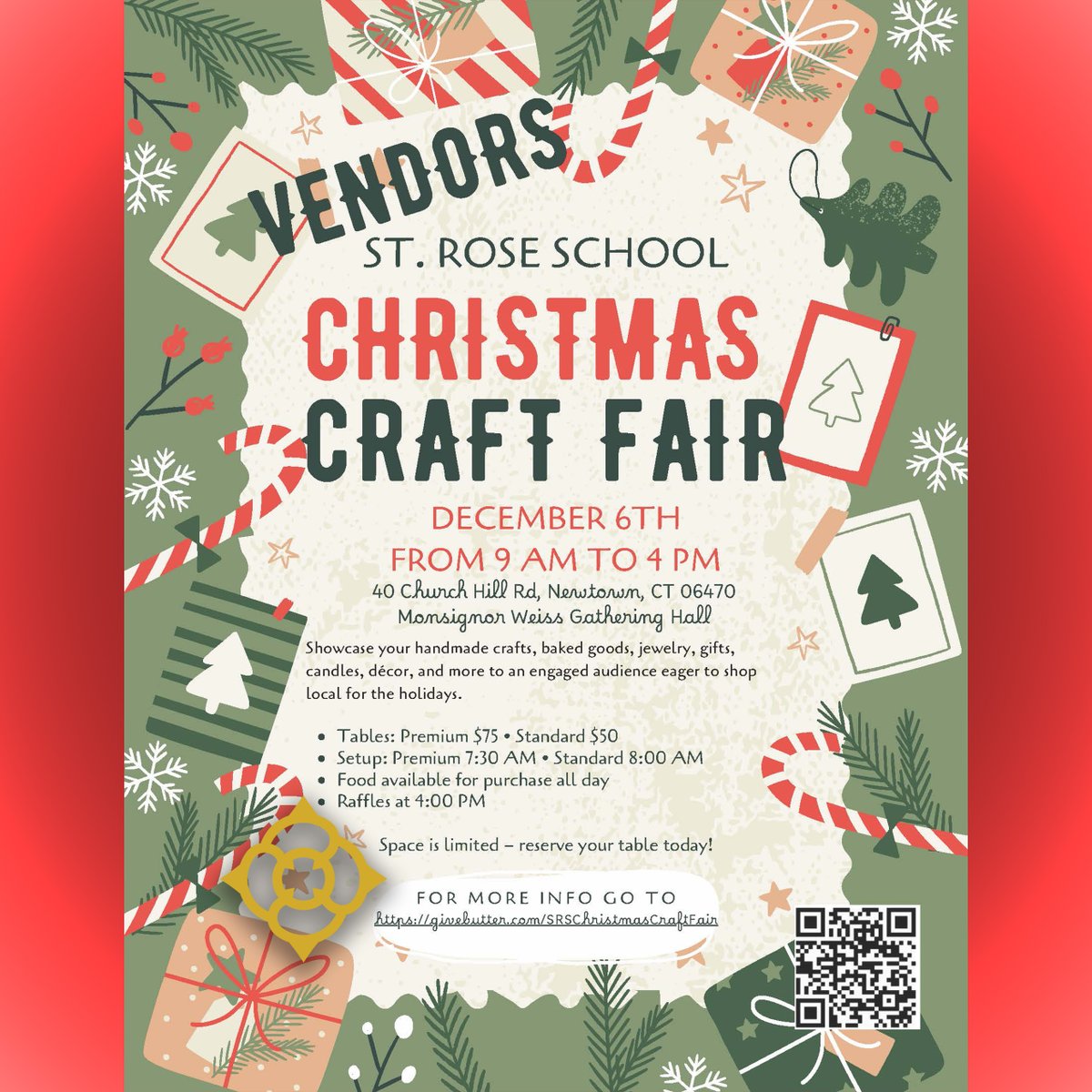 Yup...it's early! But last year's Christmas Craft Fair sold out of Vendor tables in days! This year will be bigger and better with many more vendors and food will be offered! Vendors - sign up NOW! Shoppers: Mark your calendars NOW! Go to strosechurch.com/srs-christmas-…
@diobpt