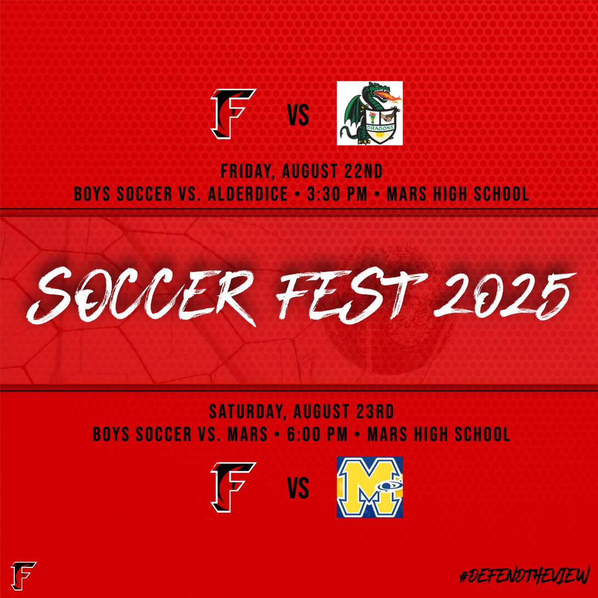 The 2024 D-10 Champs open up their season at the Mars High School Soccer Fest.  Let's go, Tigers!