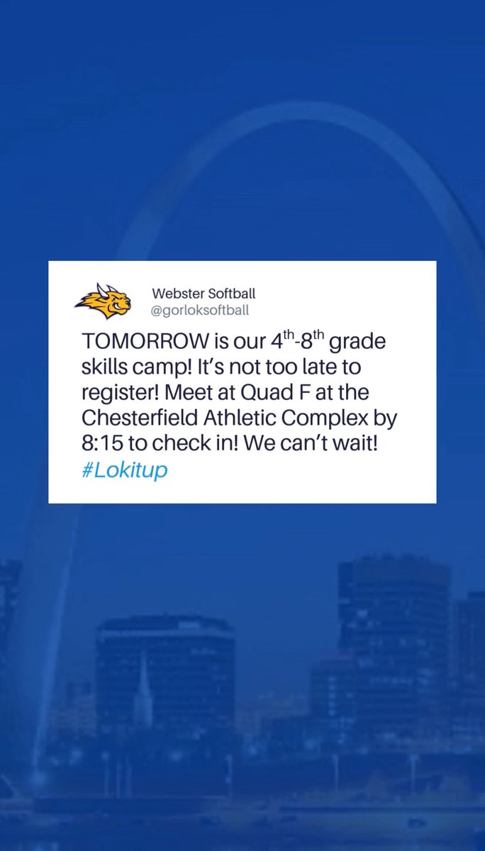 Webster Softball tweet media