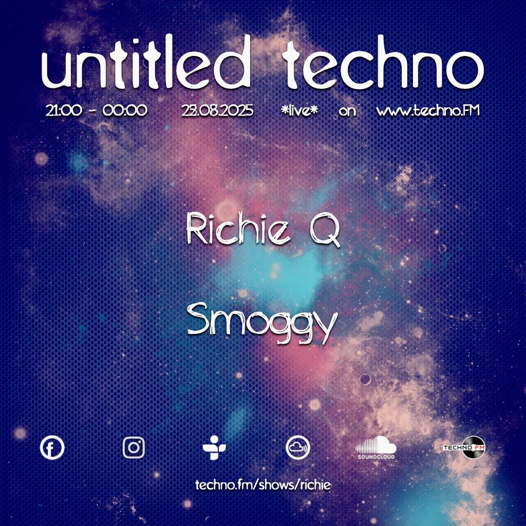 **FRIDAY** 4PM EDT / 9PM BST tune in for Untitled Techno LIVE on Techno.FM with Richie Q &amp; Smoggy #live #techno #radio #technofm
