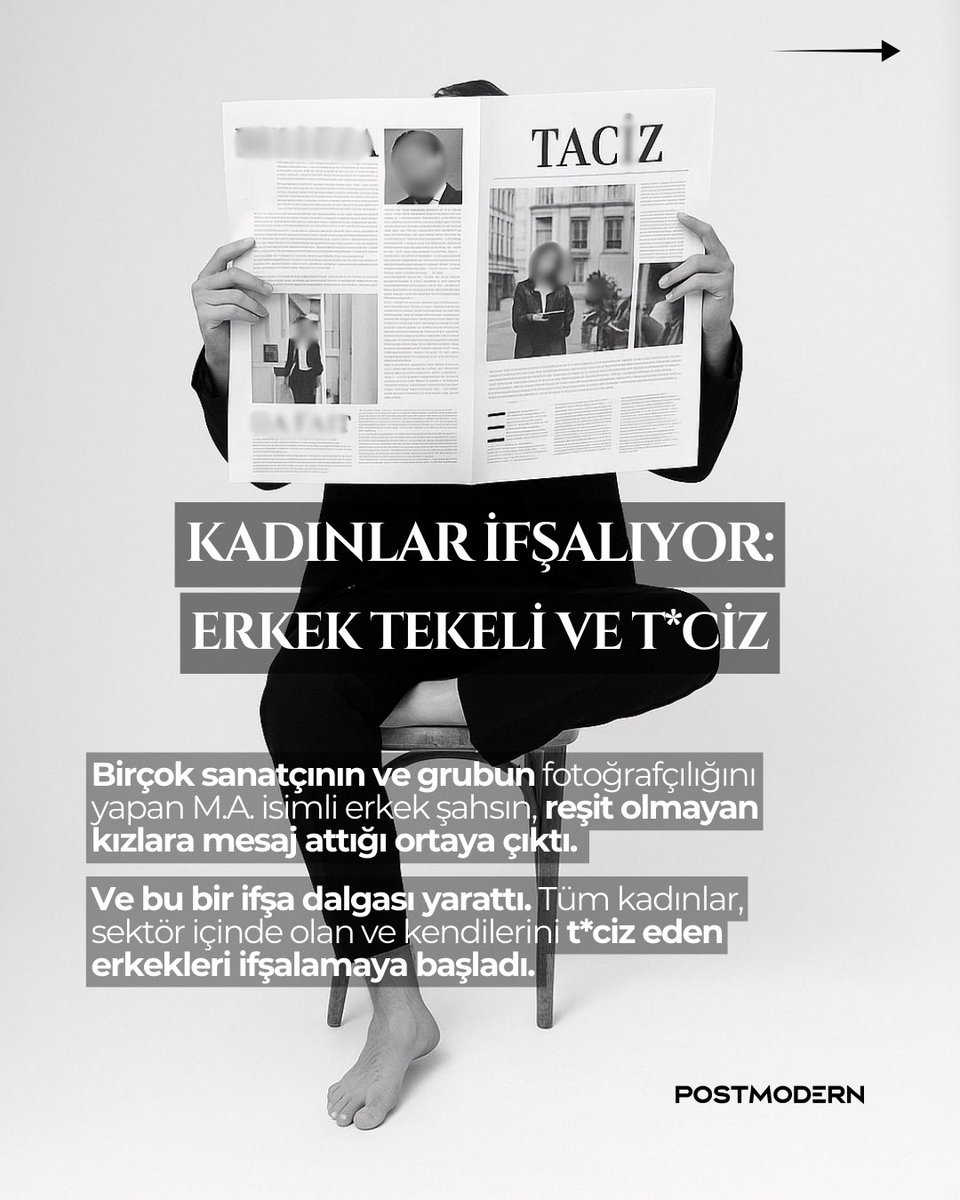 İFŞA DALGASI | Avukat ekibi olarak, ilgili ifşalara dair yazışmaların ekran görüntülerini hukuk çerçevesinde paylaşamayacağımızı bildiririz. Ancak, konuya ilişkin bir duyuru yapacağız. Açık çağrımızdır:

Sesini çıkartan kadınların, failler tarafından şikayet edilme ihtimallerine